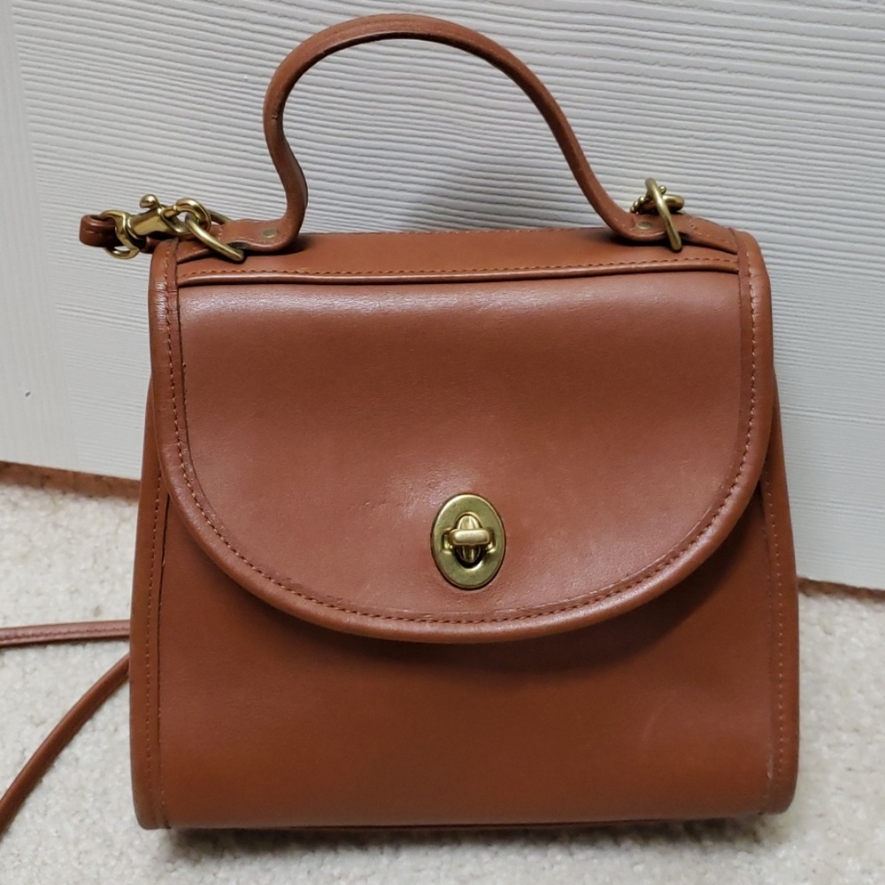 Vintage leather coach purse